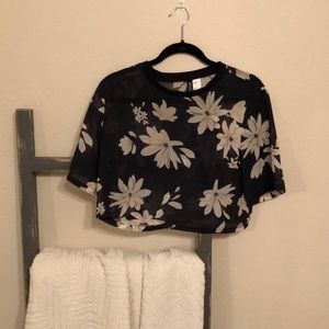 H&M’s sheer floral crop top